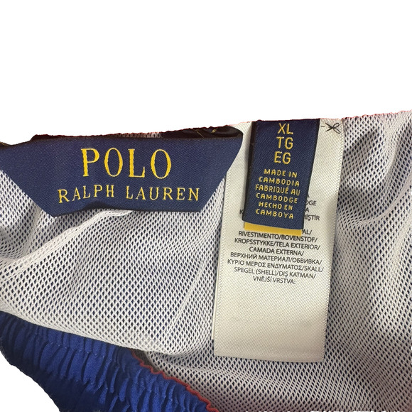 Polo Ralph Lauren Men's XL Blue Solid Polo Swim Trunks - Picture 6 of 8